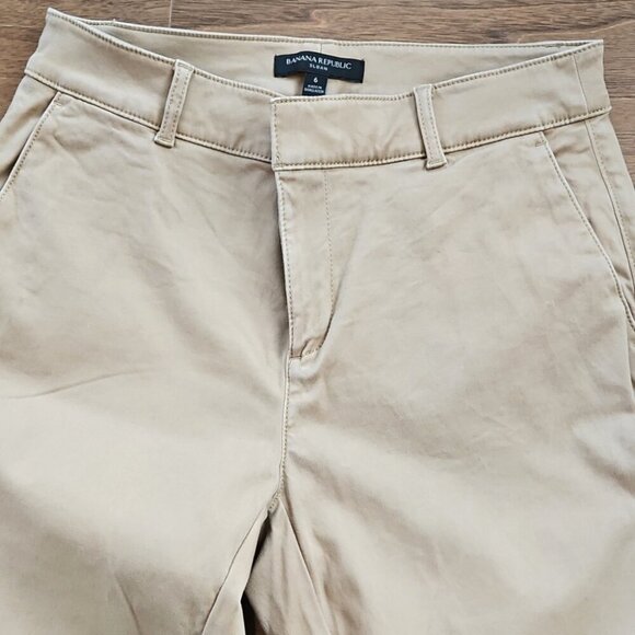 Banana Republic Women's Tan Sloan Straight Leg Pants - Picture 4 of 5